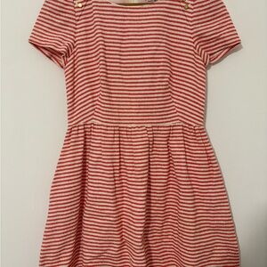 Juicy Couture Angel Boucle Striped Textured Mini Dress 6 Orange/White